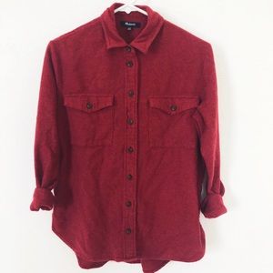 Flannel Flap-Pocket Oversized ex-boyfriend shirt